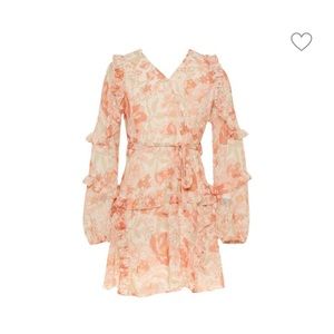 Bardot Junior girls Lola ruffle floral dress sz 10